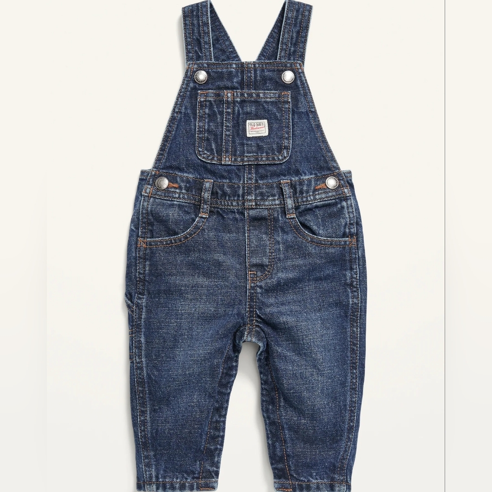 Unisex Jean Overalls for Baby